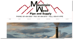 Desktop Screenshot of mountainwestpipe.com